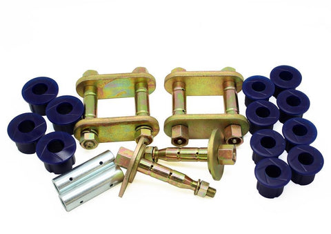 KIT136SK - Rear Greasable Shackle and Bush Kit for NISSAN NAVARA 1997-2014 D22 2WD