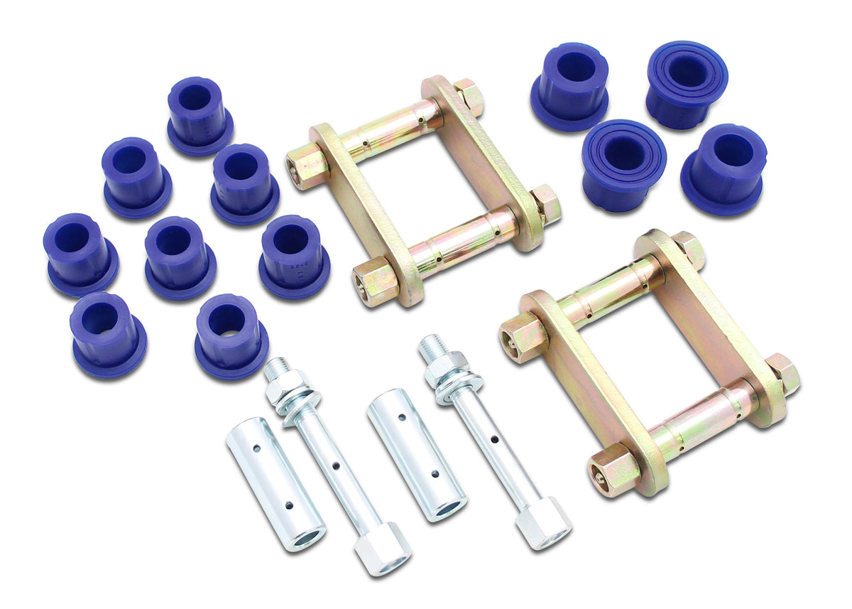 KIT211SK - Rear Greasable Shackle and Bushing Kit for NISSAN NAVARA 2015-on NP300 4WD Single And King Cab (Leaf Spring Rear)