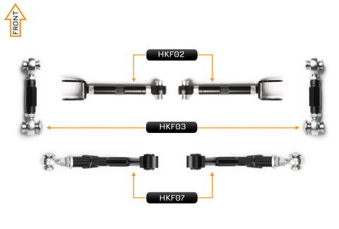 V2 PRO Arm Kit - Ford Mustang S650 (Rear)
