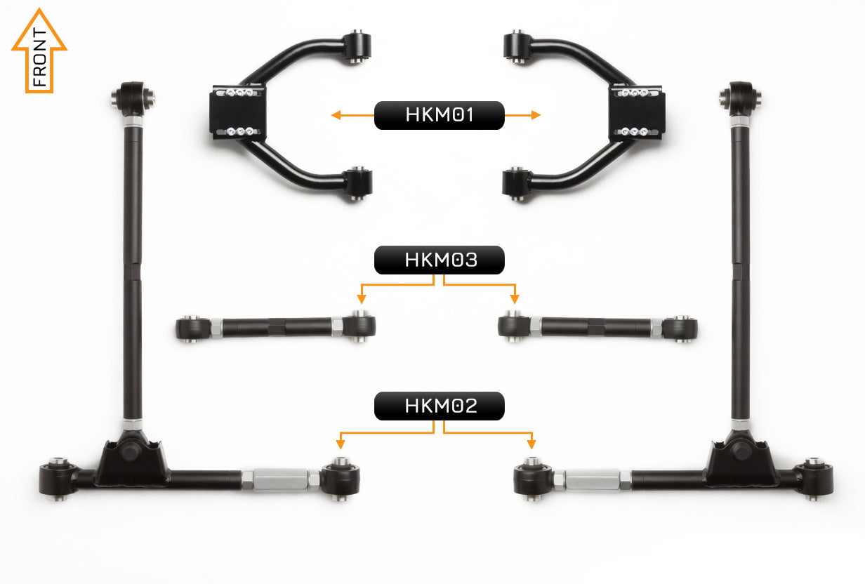 Hakon Racking Remote Control V2 PRO Adjustable Control Arm Kit - (Front & Rear) | Hakon Suspension ...