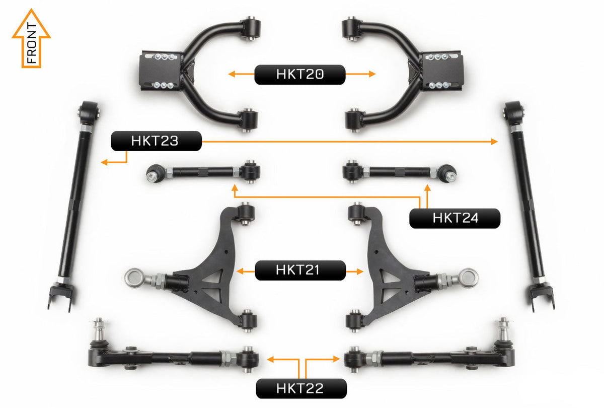 V2 PRO Adjustable Control Arm Kit - (Front & Rear)