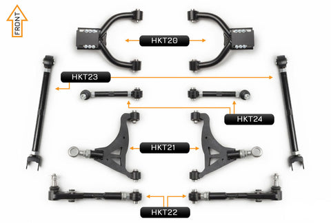 V2 PRO Adjustable Control Arm Kit - (Front & Rear)
