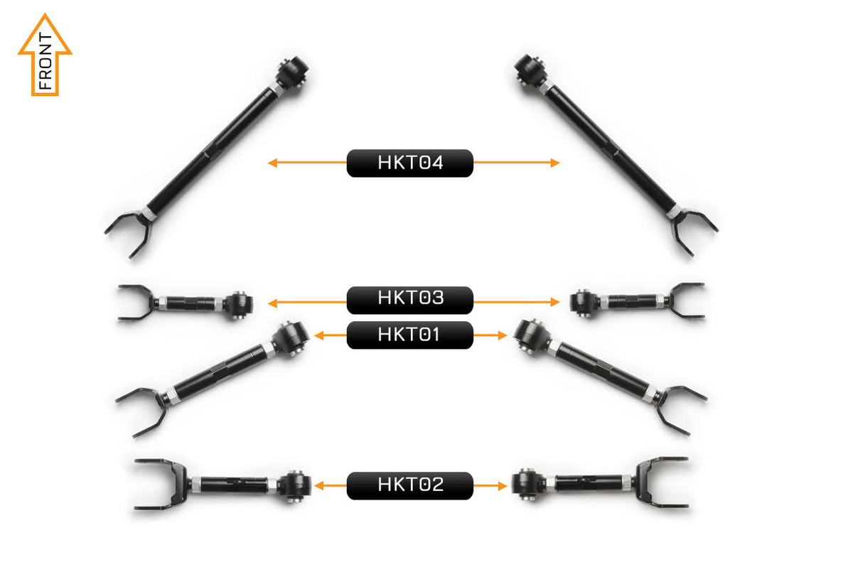 V2 PRO Adjustable Control Arm Kit - (Rear)