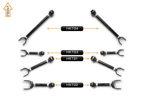 V2 PRO Adjustable Control Arm Kit - (Rear)