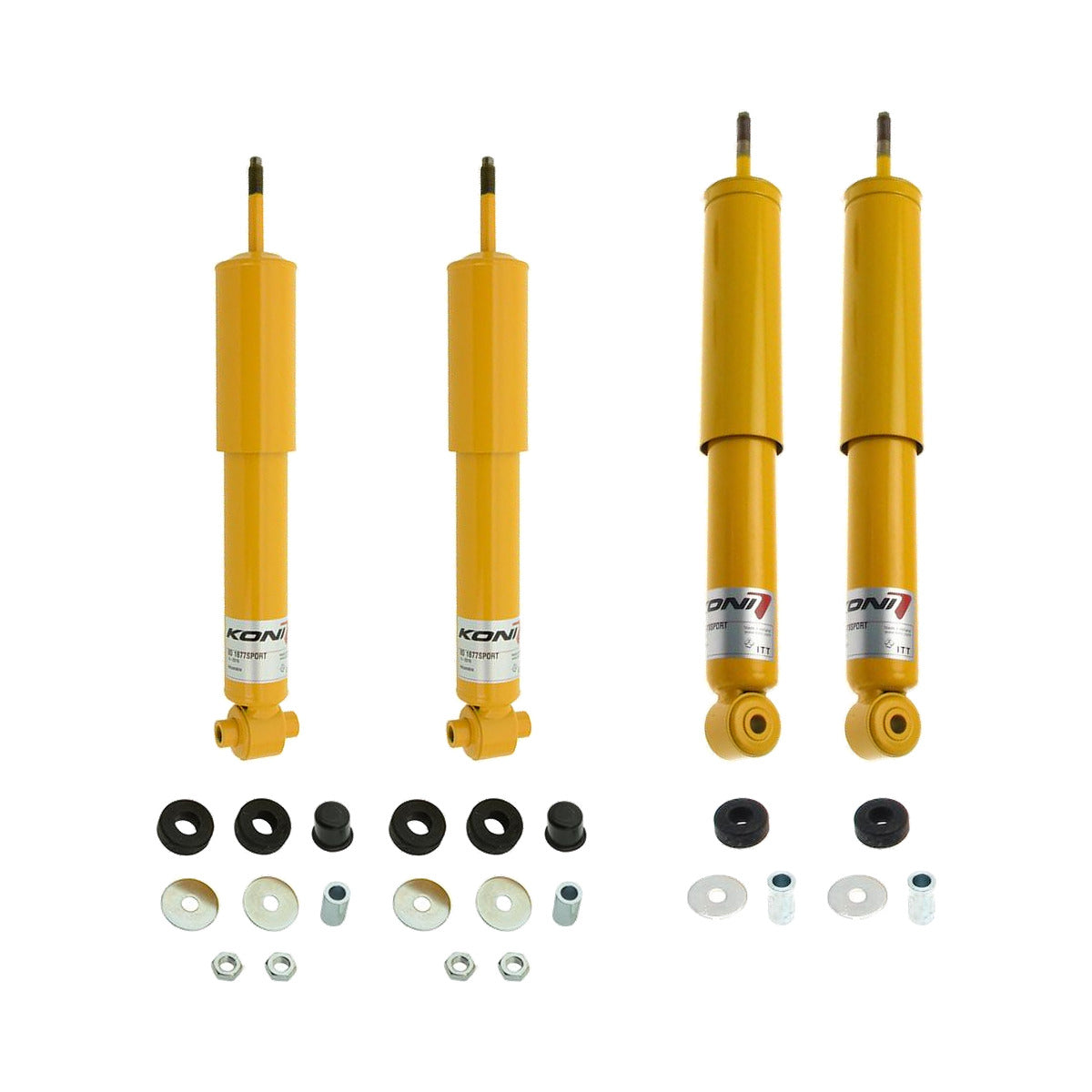 Koni Adjustable - Sport Front & Rear Set (4 Shocks) - Fiat 124