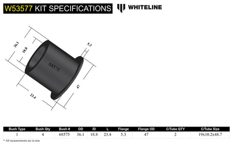 Front Lower Control Arm Bush Kit (Inner)