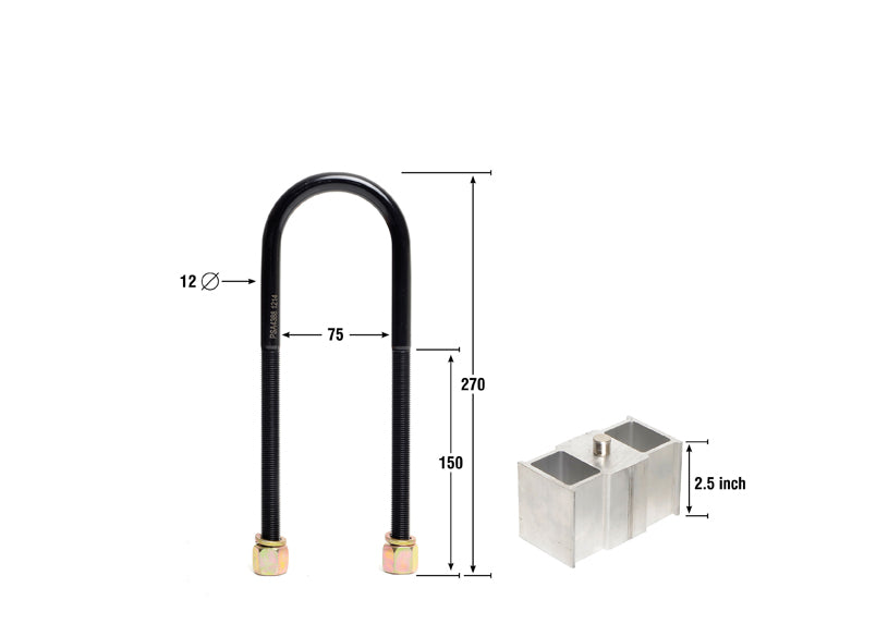 Rear 2.5" Lowering Block Kit (75mm) Hakon Suspension Melbourne