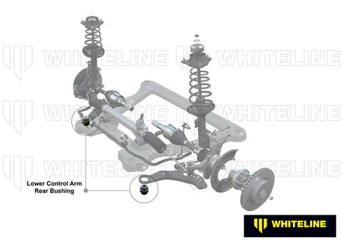 Front Lower Control Arm - Rear Bush Kit - Offset (66mm)