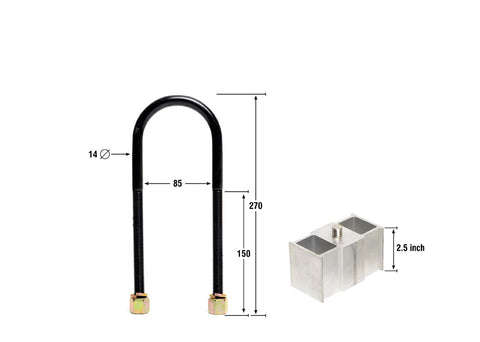 Rear 2.5" Lowering Block Kit