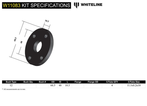 Front Steering Coupling Bush Kit