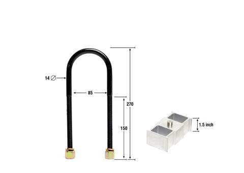 Rear 1.5" Lowering Block Kit