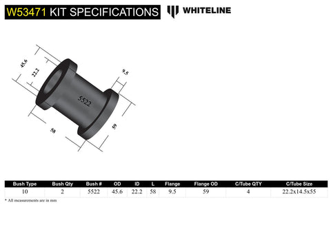 Front Upper Control Arm Bush Kit