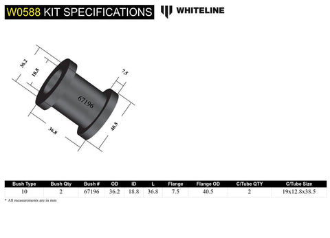 Rear Toe Arm - Inner Bush