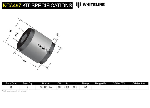 Front Lower Control Arm - Offset Camber Kit