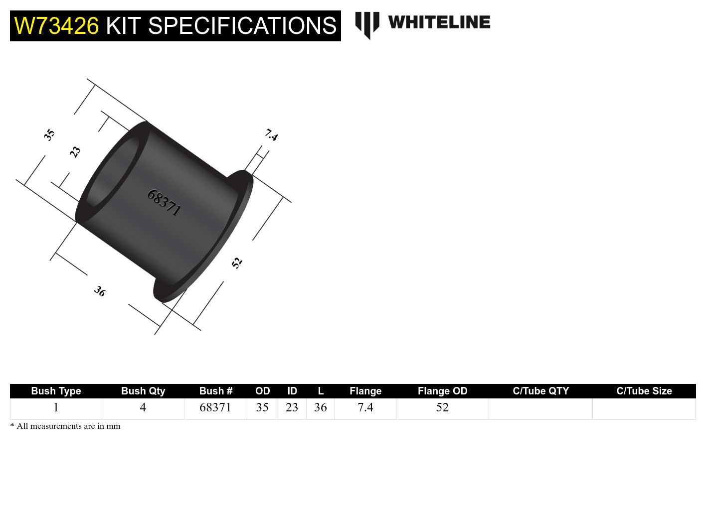 Leaf Spring Front Eye Bushing Kit Hakon Suspension Melbourne