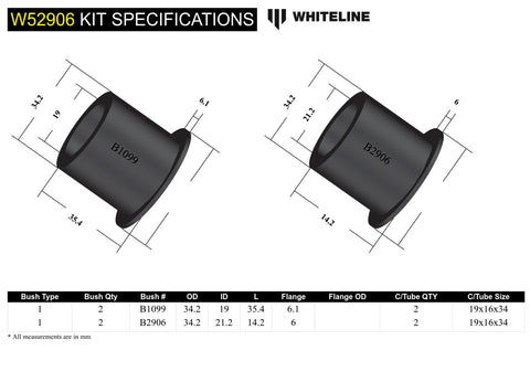 Front Lower Control Arm Bush Kit (Outer)