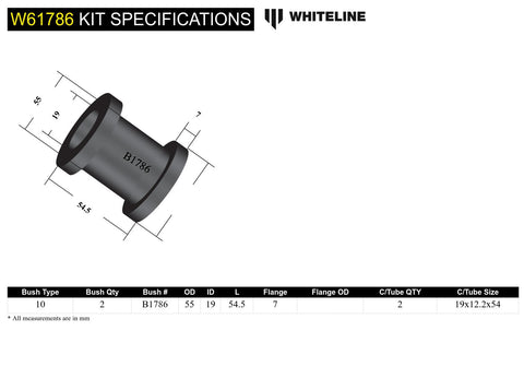 Rear Lower Trailing Arm Bush Kit