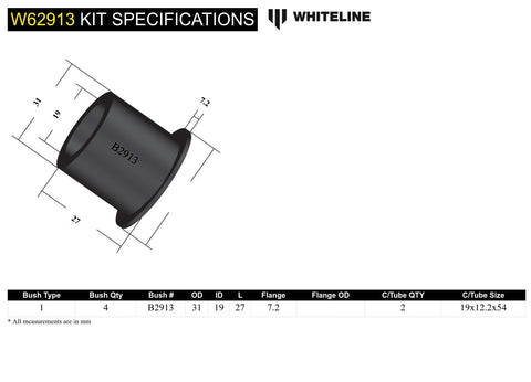 Rear Lower Control Arm Bush Kit (Front)